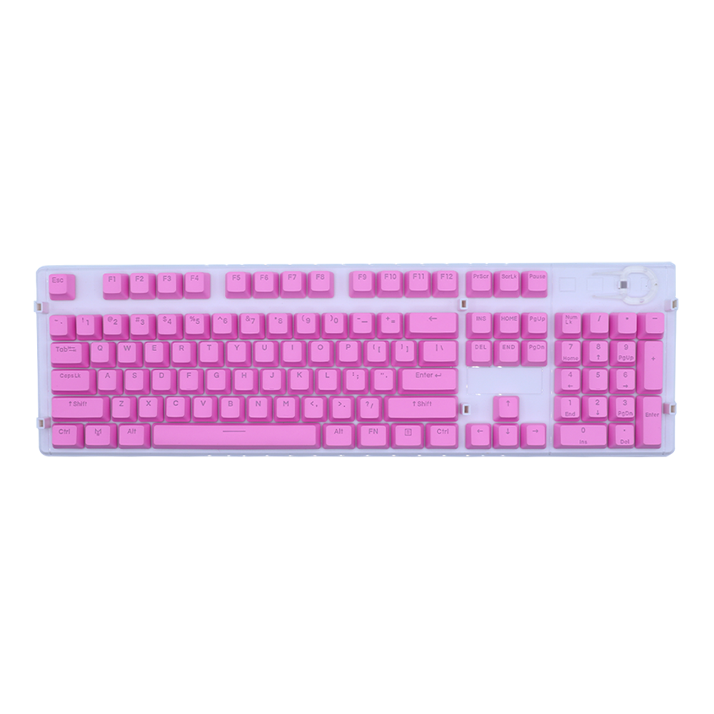 Matrix Keycaps PBT Doubleshot Pink Gaming Keycaps