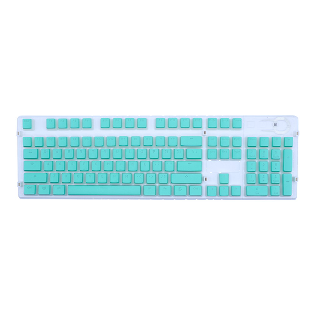 Matrix Pudding Keycaps PBT Doubleshot Mint Green Gaming Keycaps