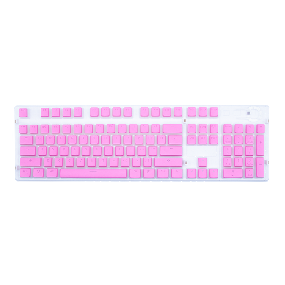 Matrix Pudding Keycaps PBT Doubleshot pink Gaming Keycaps